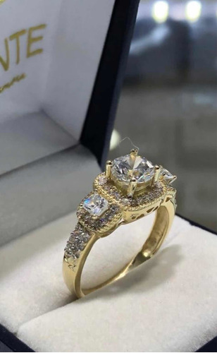 Anillo De Compromiso Oro 14k Diamante Cultivado Envio Gratis