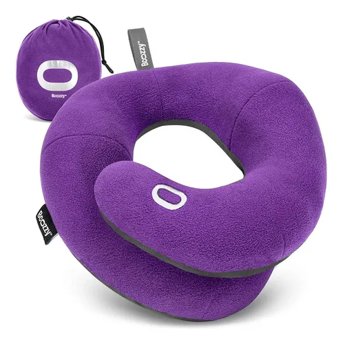 Neck Pillow Bcozzy Provides Double Support Head Neck Purple