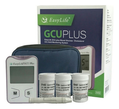 Medidor Glucosa, Colesterol Y Acido Úrico Easy Life Gcu Plus