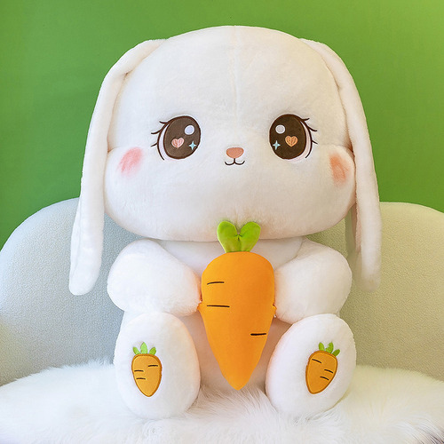 A Juguete De Peluche De Conejo De Zanahoria Kawaii De 30cm