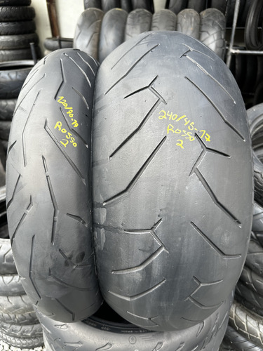 Par De Pirelli Rosso 2 120/70-17 E 240/45-17 Para Diavel (Usado)