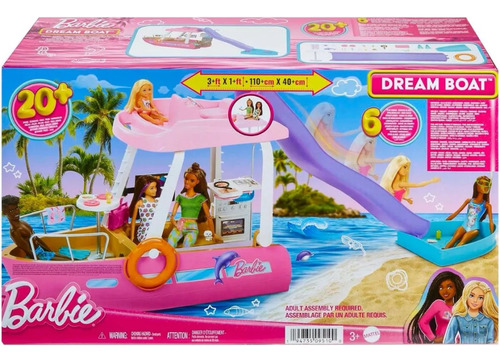 Barbie Barco De Ensueño Dream Boat + 20 Piezas