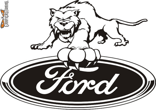 Imagen 1 de 1 de Calcomanías Logo Ford 08 - 30 X 20 Cm Graficastuning
