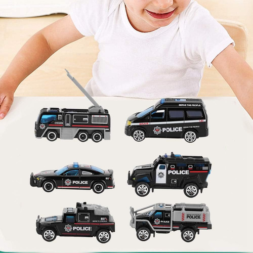Vbestlife Juguete Modelo De Coche 1:64, 6 Juegos De Coches D