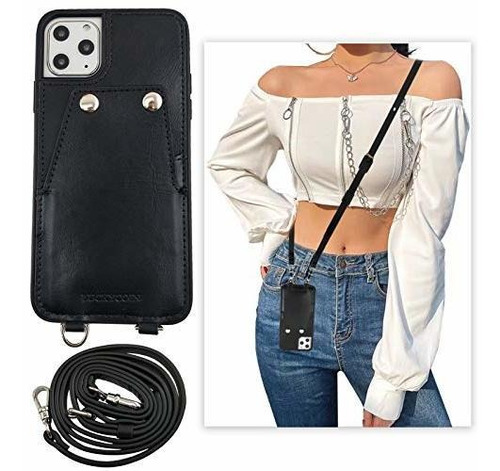 Luckycoin Crossbody Pebble Caja De Cuero Para iPhone 6mdf8