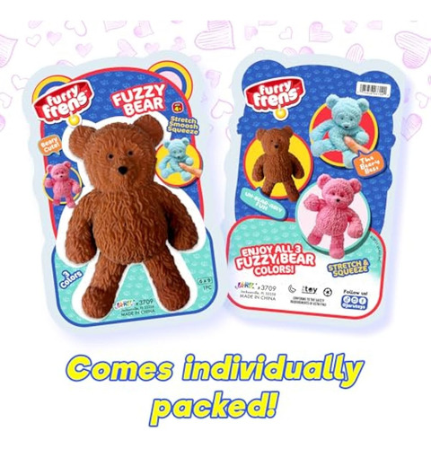 Juguete De Osito De Goma Ja-ru Jumbo Squishy (3 Osos)