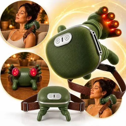 Tedy Cc Massageador Pescoço Ombro Recarregável Maozinha Deep 3d Verde