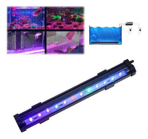 Luz Led For Acuario Submarina Cambia De Color Automática