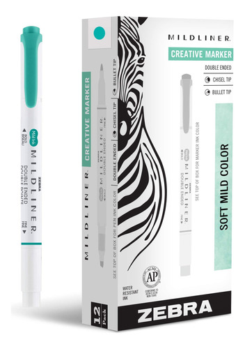 Set De Rotuladores Zebra Pen Mildliner De Doble Punta, Model