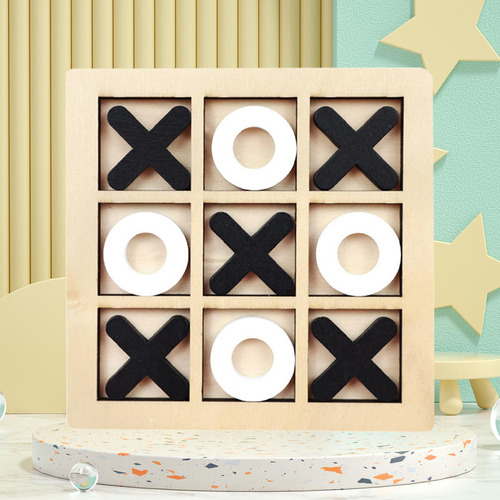 3 Juego De Mesa Toe, Noughts And Crosses, En Y Negro