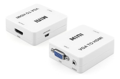 Imagen 7 de 10 de Conversor Activo Vga A Hdmi Full Hd 1080p Con Audio Adaptado