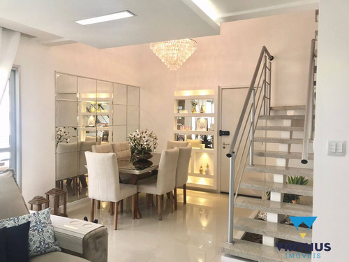 Imagem 2 de 15 de Barra Da Tijuca - Union Home Square - Triplex 10min Da Praia - Cob1051