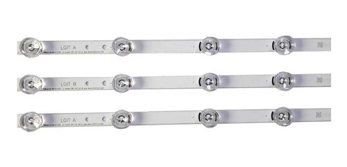 Imagen 2 de 5 de Kit Leds LG 32lb580b - 32lb560b - 32lb583b - Aluminio, Nuevo