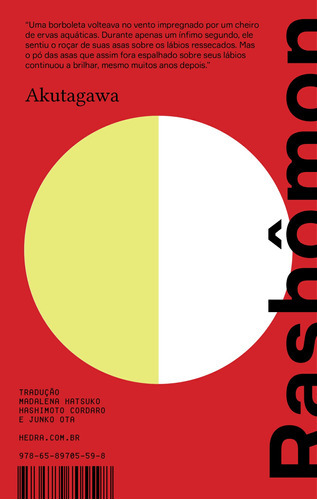 Rashômon E Outros Contos, De Akutagawa, Ryunosuke. Editora Hedra Ltda, Capa Mole Em Português