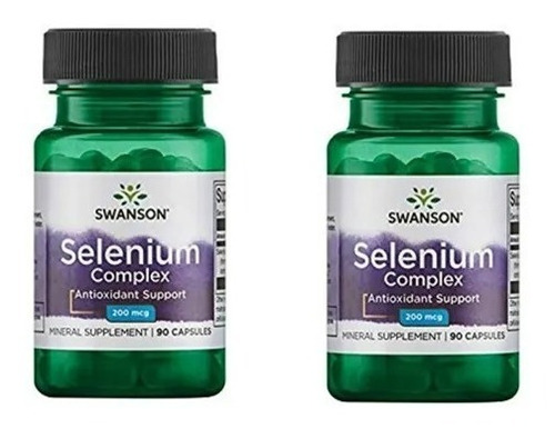 Selenio Selenium Swanson 200mcg 90caps Pack 2x Envio Gratis