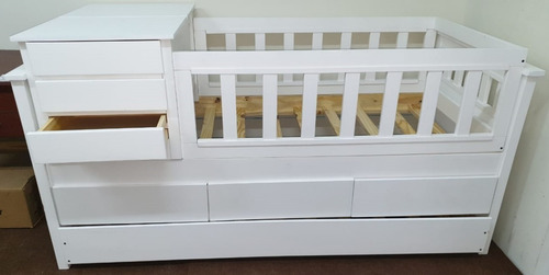 Imagen 7 de 7 de Cuna Funcional Con Carro Cama Y 6 Cajones! Oferta!