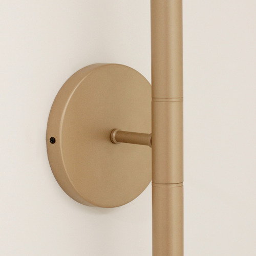 Arandela Luminária Parede Tubo 2 Difusores Quarto Champagne 110v/220v
