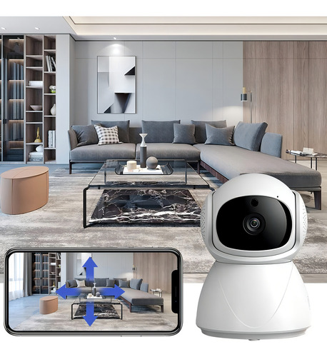 Mini Camara Ip Wifi Domo Hd1080p Seguimiento Inteligente Color Blanca Seisa IPC-ZAS02