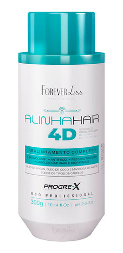 Forever Liss Alinhamento Capilar Completo Alinhahair 4d 300g