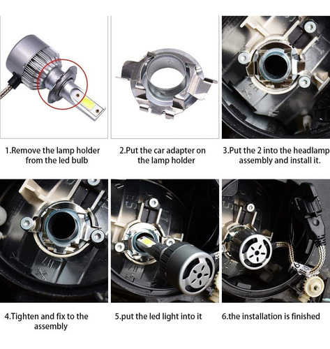 H7 Led Adapter Holders H7 Retainers Clik Socket Base For Vw