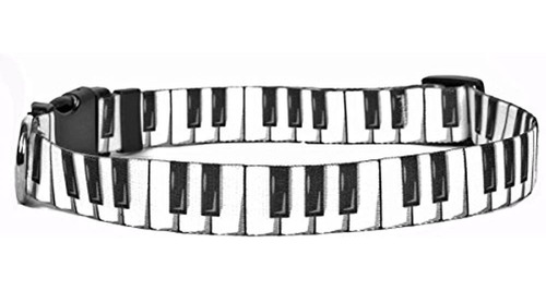 Yellow Dog Design Piano Keys Collar De Perro