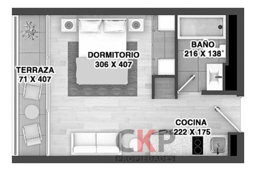 Tipo Studio/ Metro Cerro Blanco/ Venta Sin Comisión