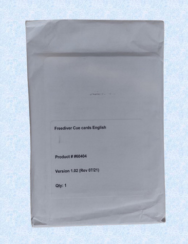 Tablas Padi Freediver Cue Cards