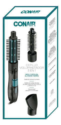 Cepillo Voluminizador 3 En 1 Seca Y Estiliza Al Mismo Tiempo