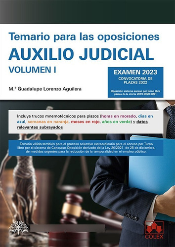 Temario Oposiciones De Auxilio Judicial 2023 (ii) -   - *