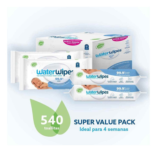 Water Wipes Toallitas Humedas Para Bebes 4 Pack