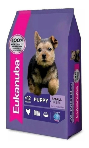 Alimento Eukanuba Small Breed para perro cachorro de raza pequeña sabor mix en bolsa de 6.8kg