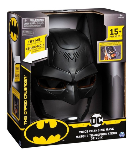 Imagen 1 de 8 de Mascara De Batman Con Visor Cambia Voz 15 Sonidos Jeg 67808