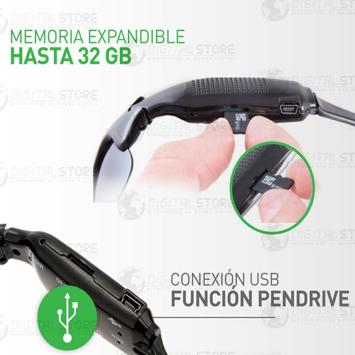 Camara Espia Oculta En Anteojo Mini Seguridad Vigilancia Dvr