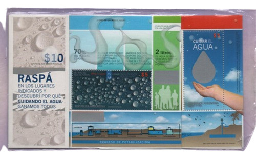 Carnet De Sellos De Argentina  - Agua