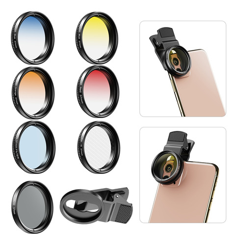 Lente Para Smartphone Apexel Apl-37uv-7g Huawei Red Lens Sta