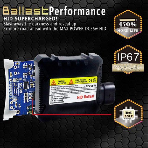 Kit 55w Hid H7 6000k Xenon Bombilla Luz Descarga Intensidad