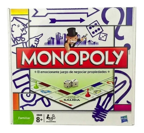 Monopoly Familiar Hasbro Compacto Juego De Mesa Playking