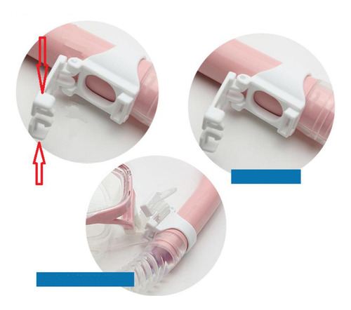 3 X 2 X Clip De Snorkel, Soporte Universal Para 3 Piezas