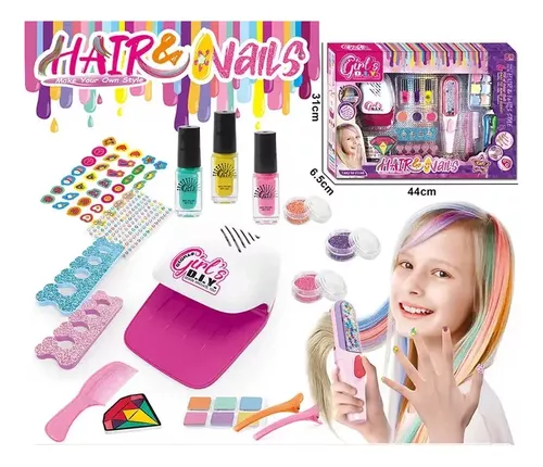 Set Maquillaje Belleza Para Niñas Pintura De Uñas Delfin