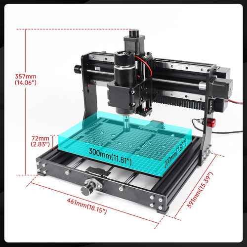 Cnctopbaos Enrutador Cnc 3020 Plus Para Fresado De Madera, G