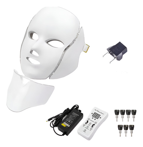 Máscara Facial Led De 7 Cores Máscara De Terapia De Fótons C