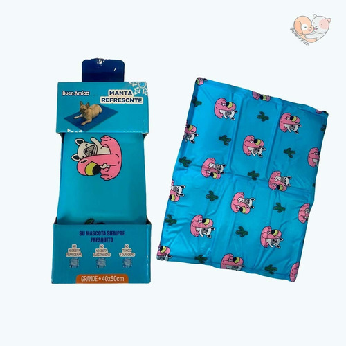 Imagen 6 de 10 de Manta Refrescante Refrigerante Para Perros Gel Frio 40x50cm