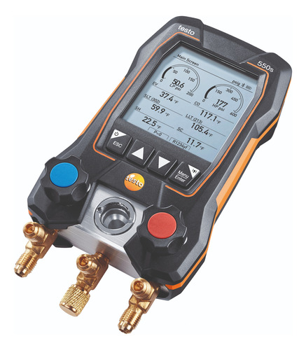 Testo 550s Con Tubos Flexibles De Llenado