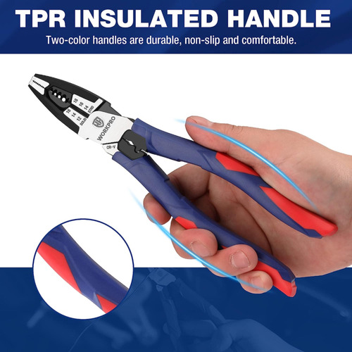 6-in-1 Linesman Pliers With Wire Cutter And Stripper, 8 Cci