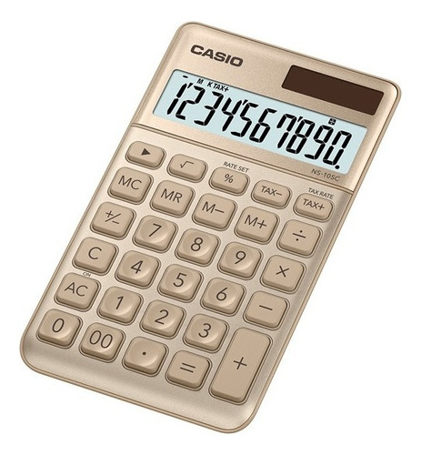 Calculadora Casio Ns10sc Premium Mi Estilo 10 Digitos Dorado