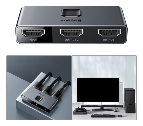 Imagem 4 de 11 de 4k @ 30hz Hdmi Cable Switcher Bidirecional Hdmi Switcher 2