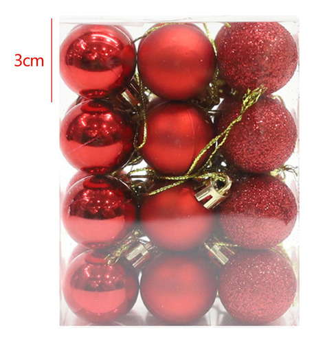 4 X 24x Adornos De Bolas Colgantes Para Árbol De Navidad,