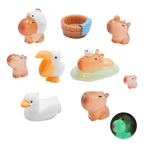 Capibara Luminoso De 9 Cm Para Tablero De Auto | Nmohydeu
