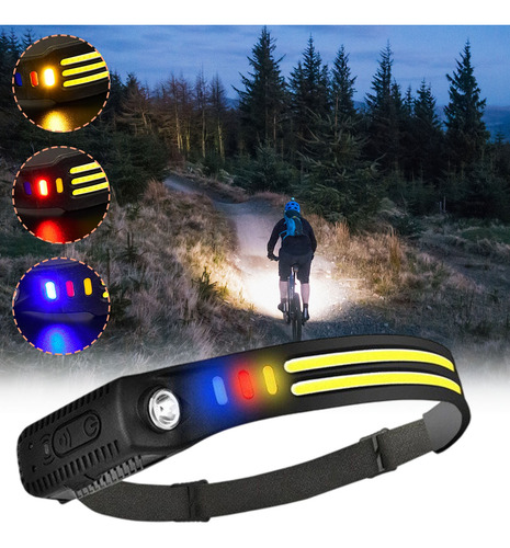 Faro Delantero Cob De Inducción Ondulada En L Para Ciclismo