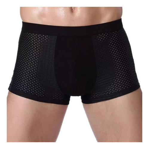 Paquete De 4 Calzoncillos Boxer Para Hombre Suave Respirable